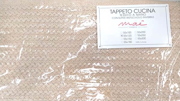 Deliziosa Tappeto Cucina cm 55×180 Sabbia/Unito – VintageLifestyle